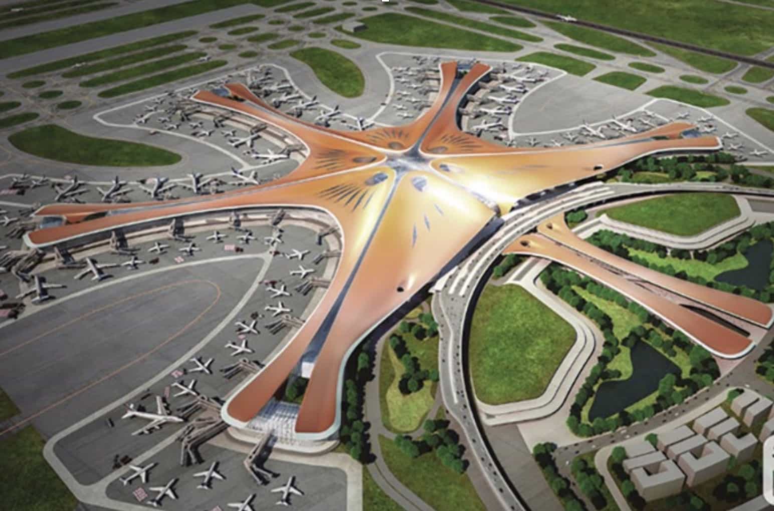 Construcción del nuevo aeropuerto de Beijing (‘Daxing’)